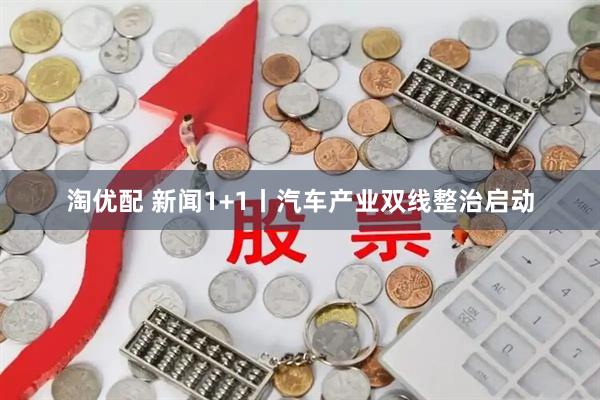 淘优配 新闻1+1丨汽车产业双线整治启动