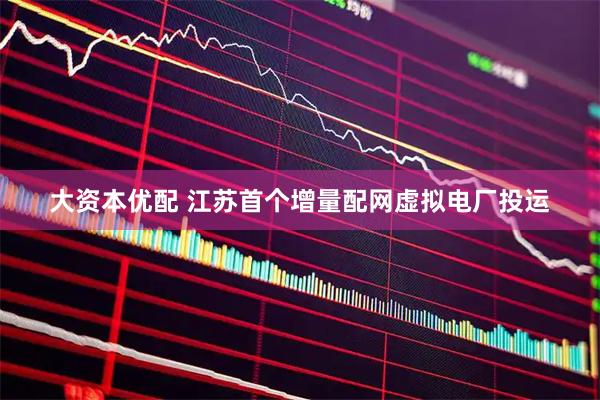 大资本优配 江苏首个增量配网虚拟电厂投运